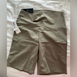 Aritzia TNA Atmosphère Khaki Bike Shorts